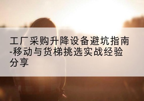 乐安移动式升降机怎么选-工厂采购升降设备避坑指南-移动与货梯挑选实战经验分享